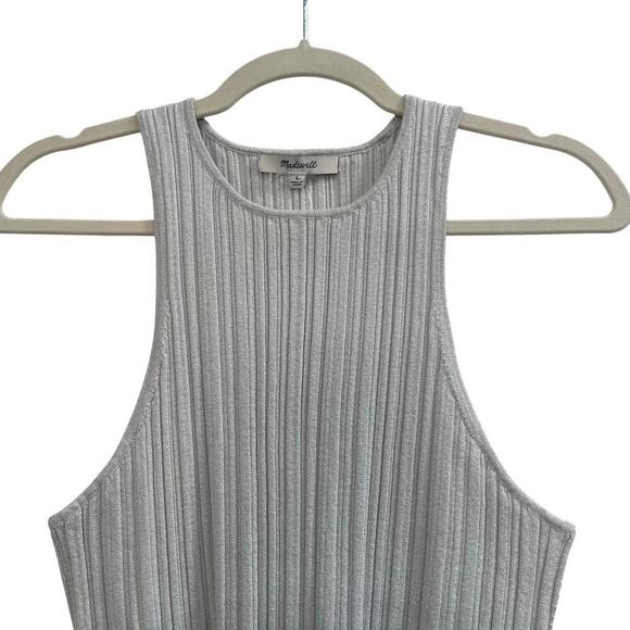 NWT Madewell Phoebe Snowy Cutaway Ribbed Tank Size L - Picture 11 of 12